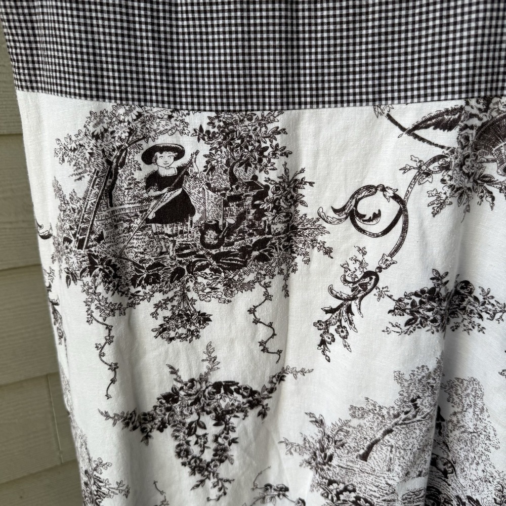 Womens Sam TY Sleeveless Empire Waist Knee Length Linen Rayon Dress Size 8 - Picture 3 of 7